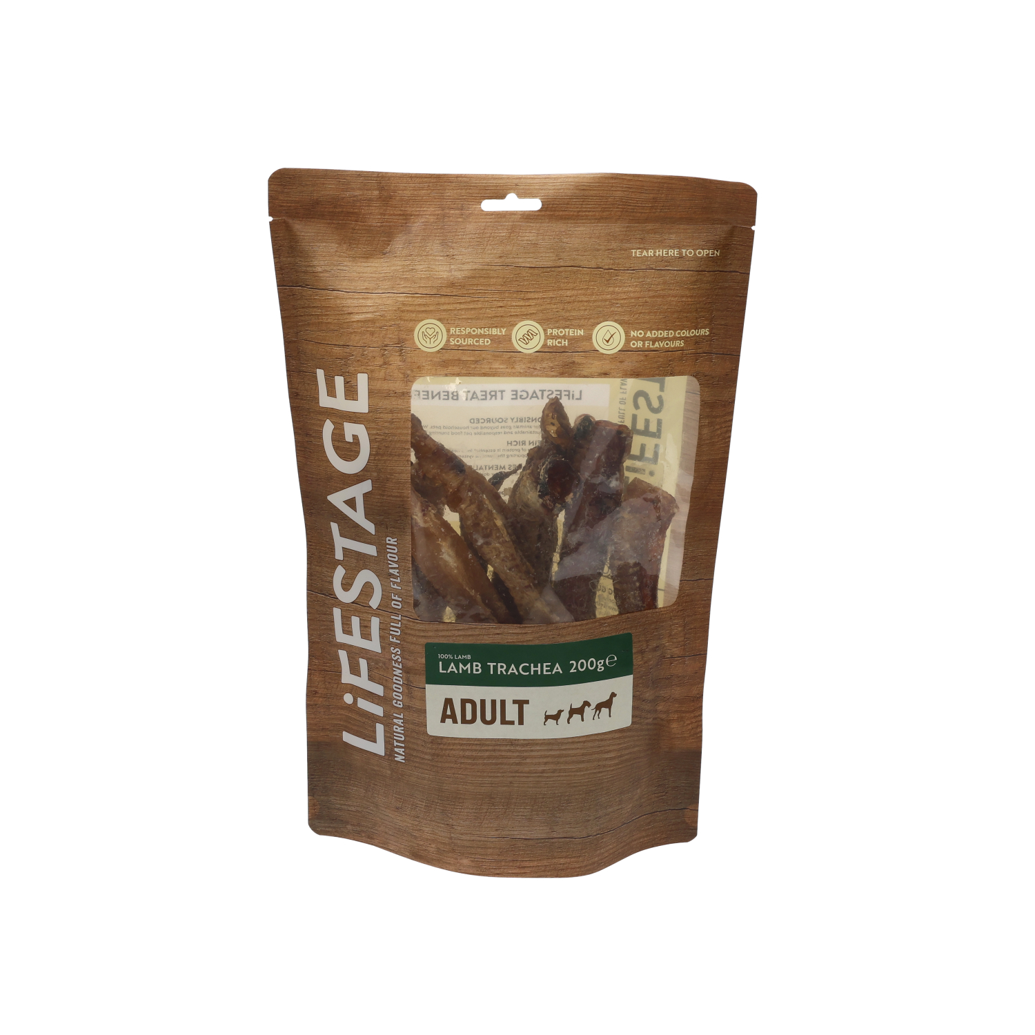 Lifestage Pre-Pack Lamb Trachea Dog Treats 200g