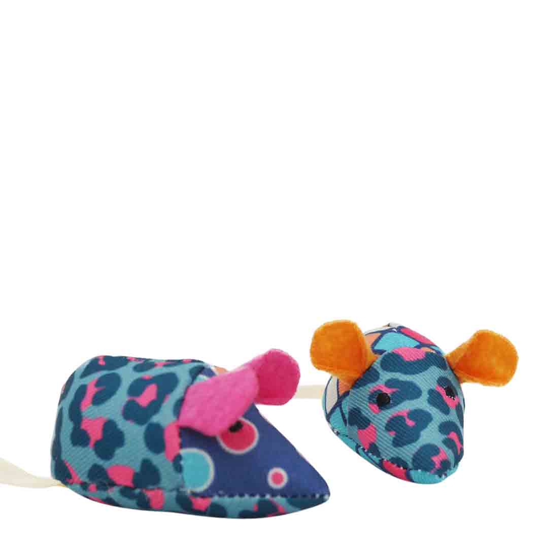 Rosewood Patchwork Mice Duo Cat Toy