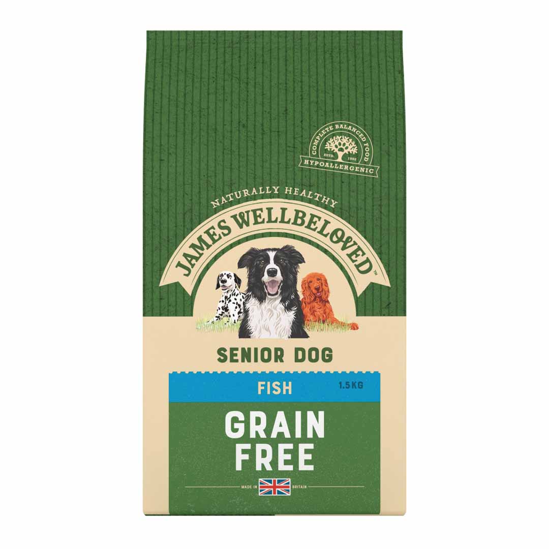 James Wellbeloved Senior Dog Food Fish & Vegetable Grain Free 1.5kg