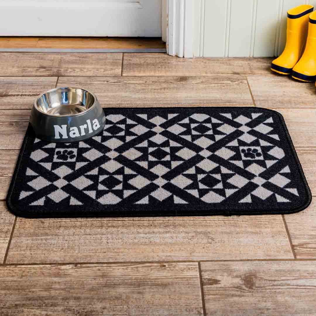 Pet Rebellion Dinner Mate Victorian Tile Dog Mat