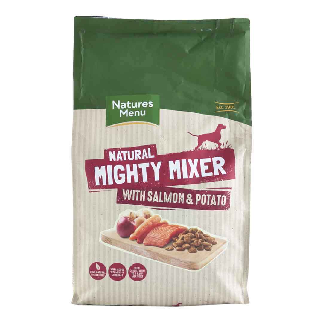 Natures Menu Dog Food Mighty Mixer Biscuit with Salmon and Potatoes 2kg