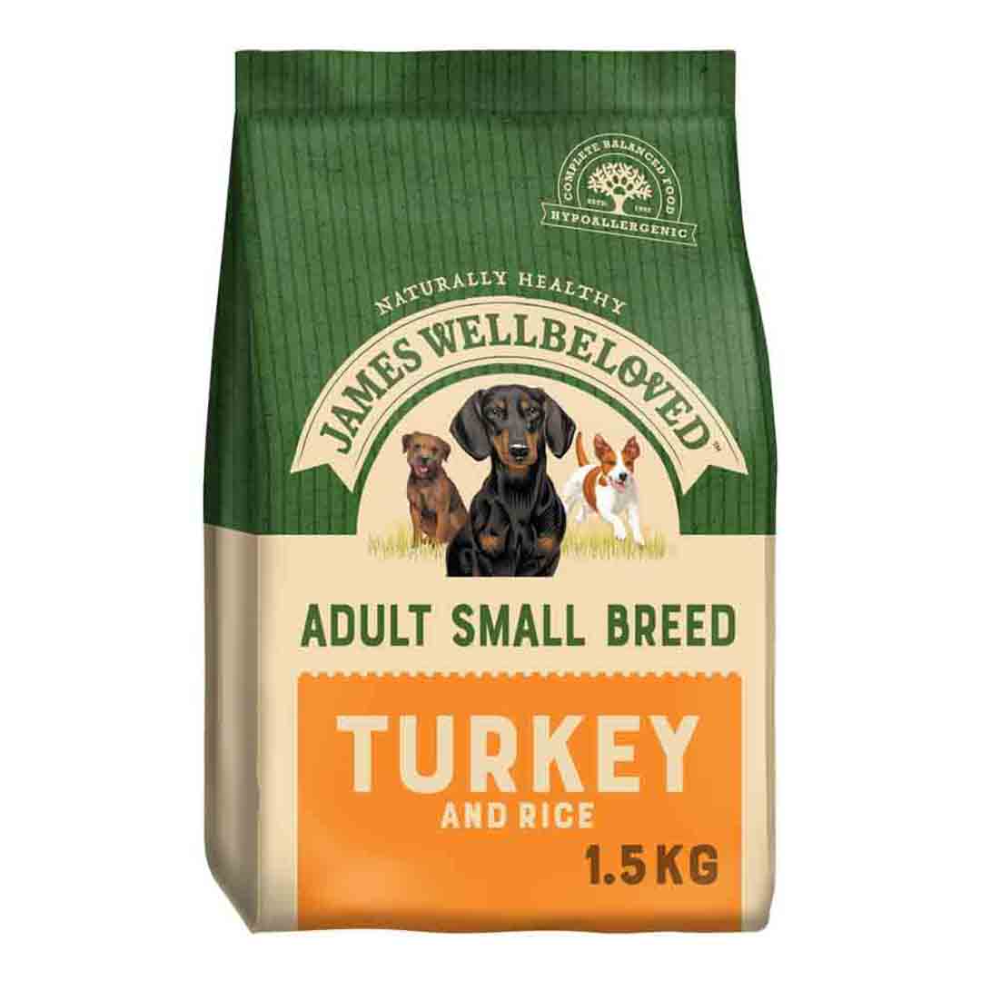 James Wellbeloved Small Breed Adult Turkey & Rice 1.5kg