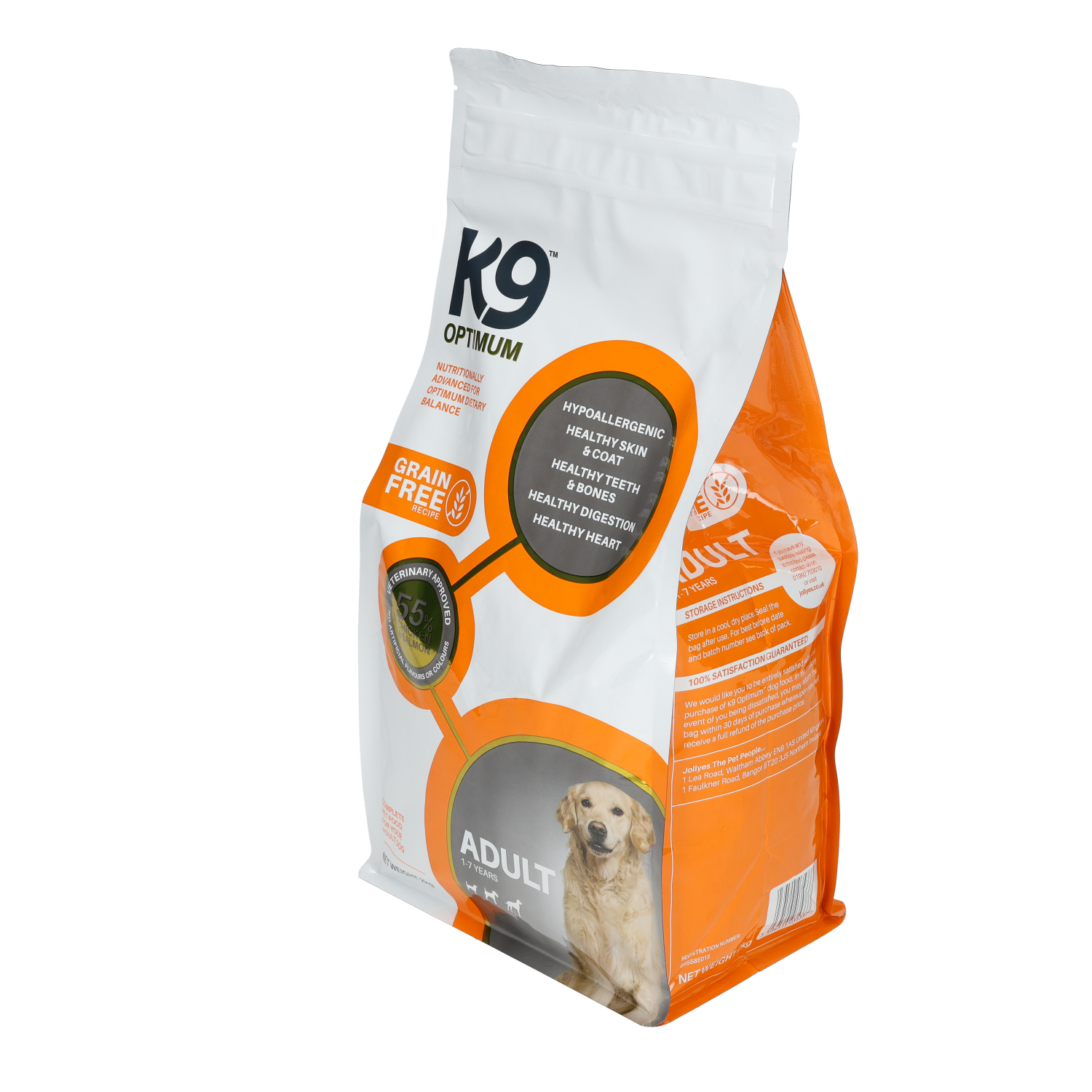 K9 Optimum Grain Free Adult Dog Food, Chicken & Rice, 2kg