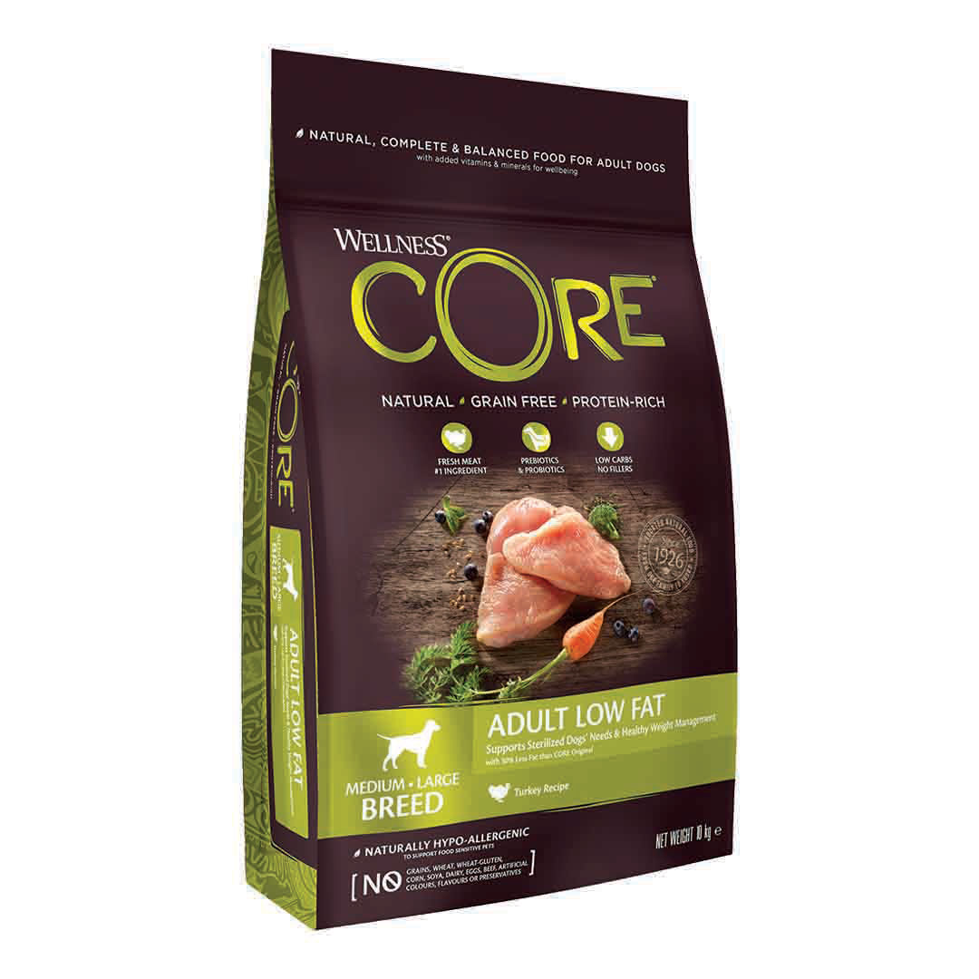 Wellness CORE Dry Dog Food Adult Low Fat Turkey Recipe 10kg