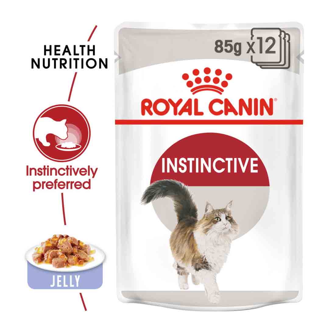 Royal Canin Wet Cat Food Adult, Instinctive Adult, Jelly, 85g