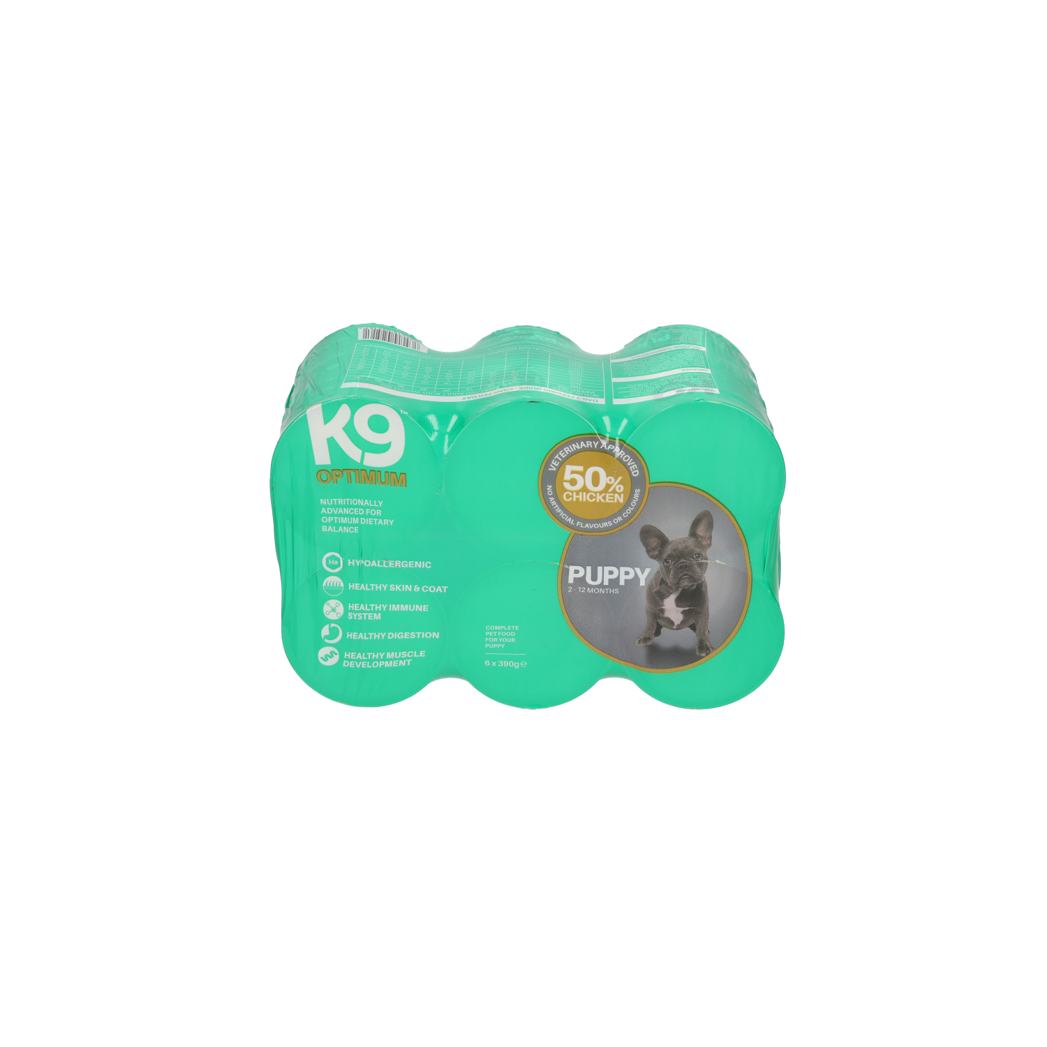 K9 Puppy Food Chicken Can 6x390g