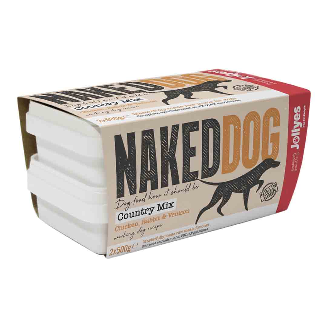 NAKED Dog Raw Dog Food Country Mix 2x500g