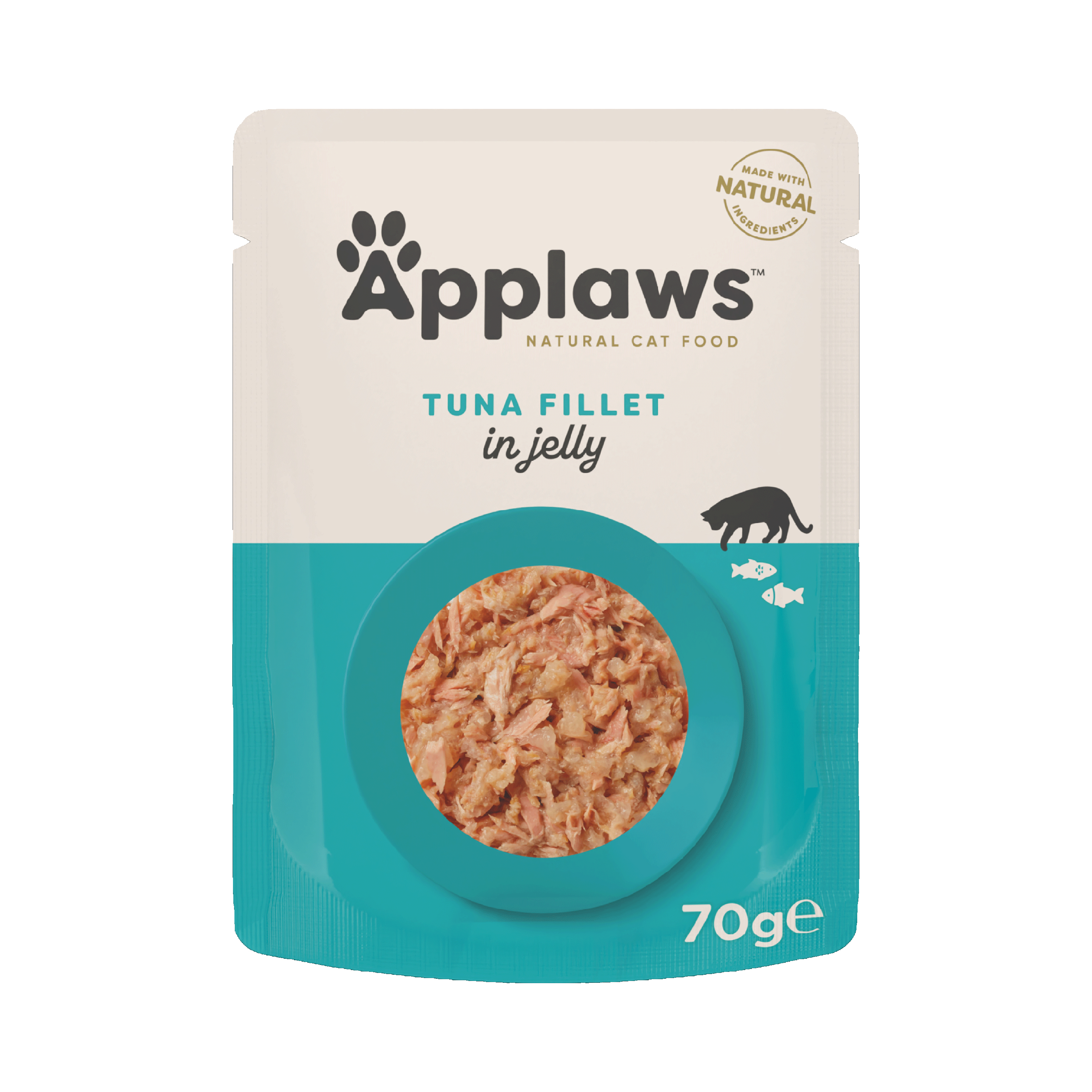 Applaws Natural Adult Wet Cat Food Tuna Fillet in Jelly pouch 70g