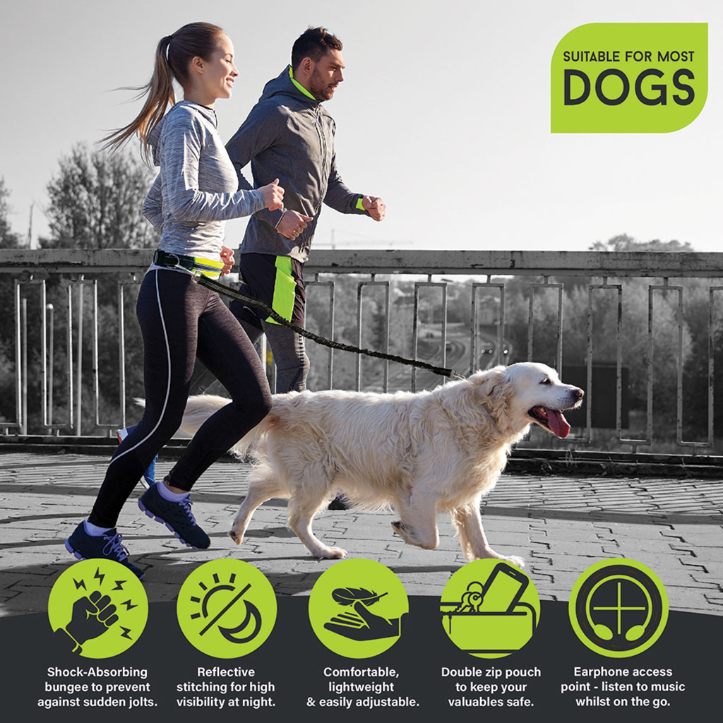 Outlaws Dog Running Belt & Lead