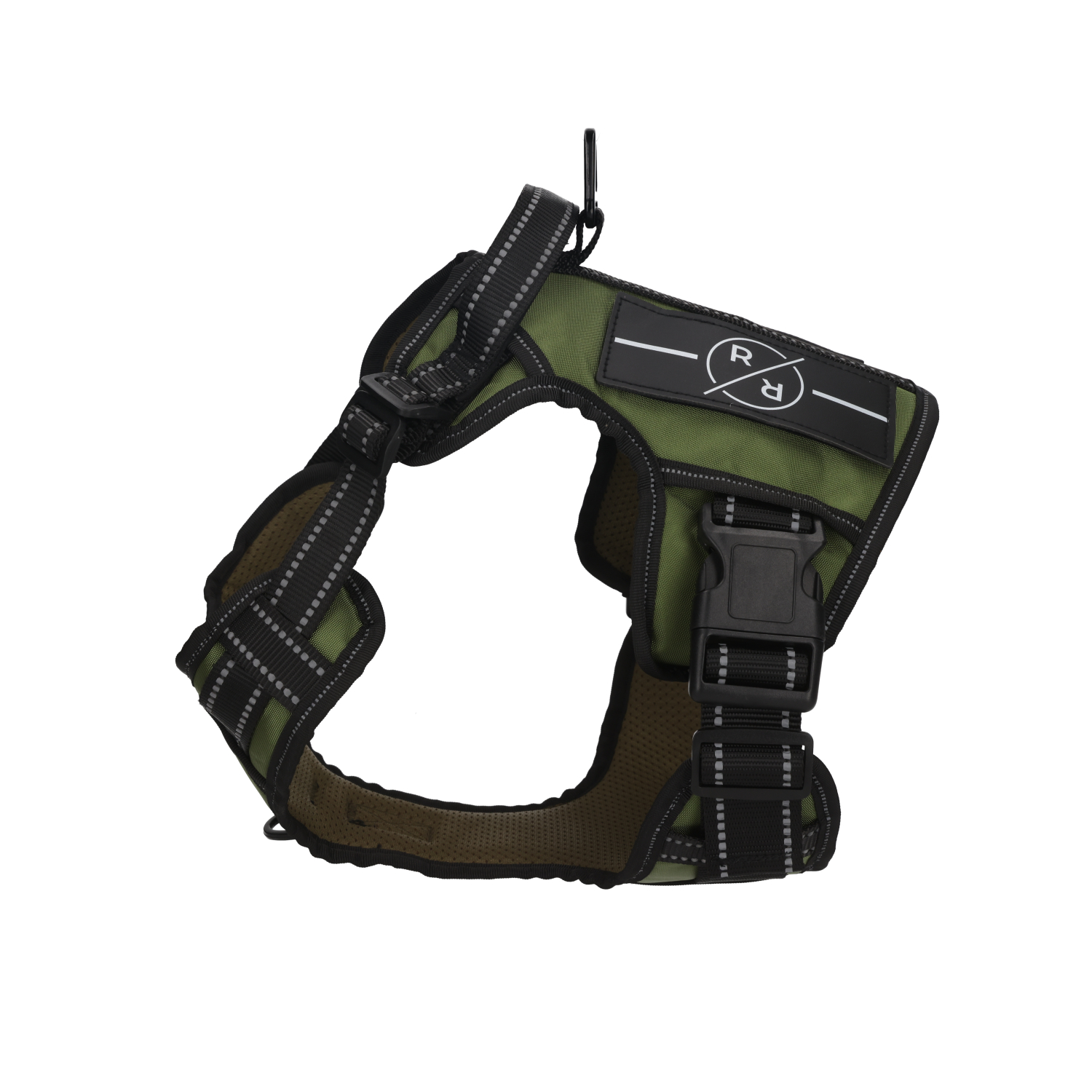 Rufus & Rosie Khaki Tactical Dog Vest Harness, Large