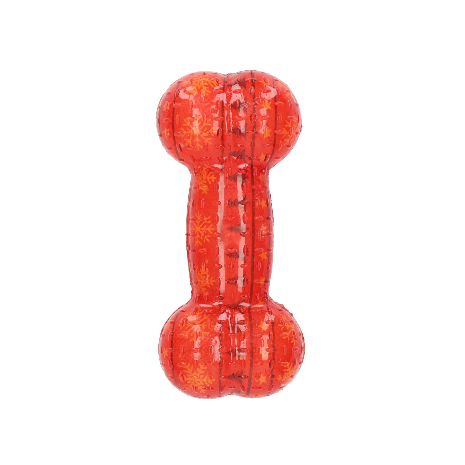 Rufus & Rosie Christmas Rubber Bone Dog Toy