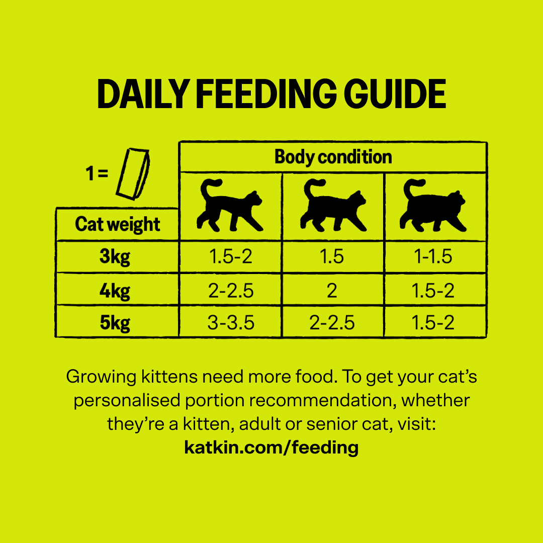 KatKin SURF & TURF Fresh Cat and Kitten Food, Variety Pack (Fish, Beef & Turkey) 6x80g