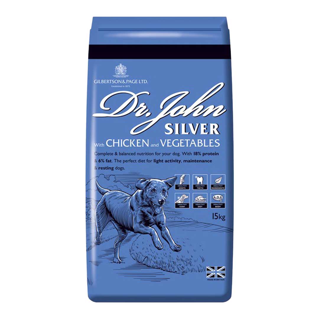 Dr John Silver Adult & Senior Dry Dog Food - 15kg