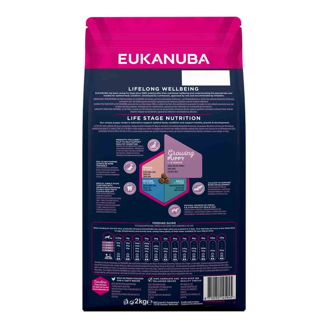 Eukanuba Small Breed Puppy Food Chicken 2kg