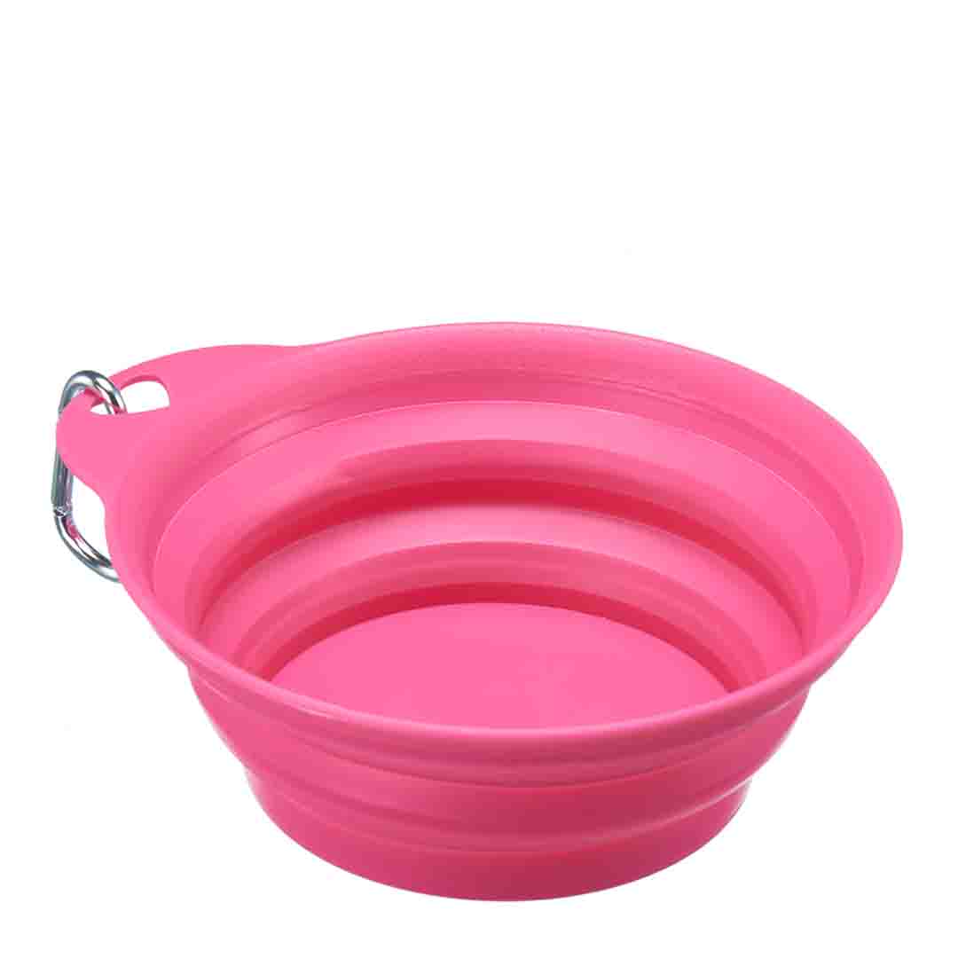 Smart Choice Collapsible Travel Dog Bowl With Belt Clip