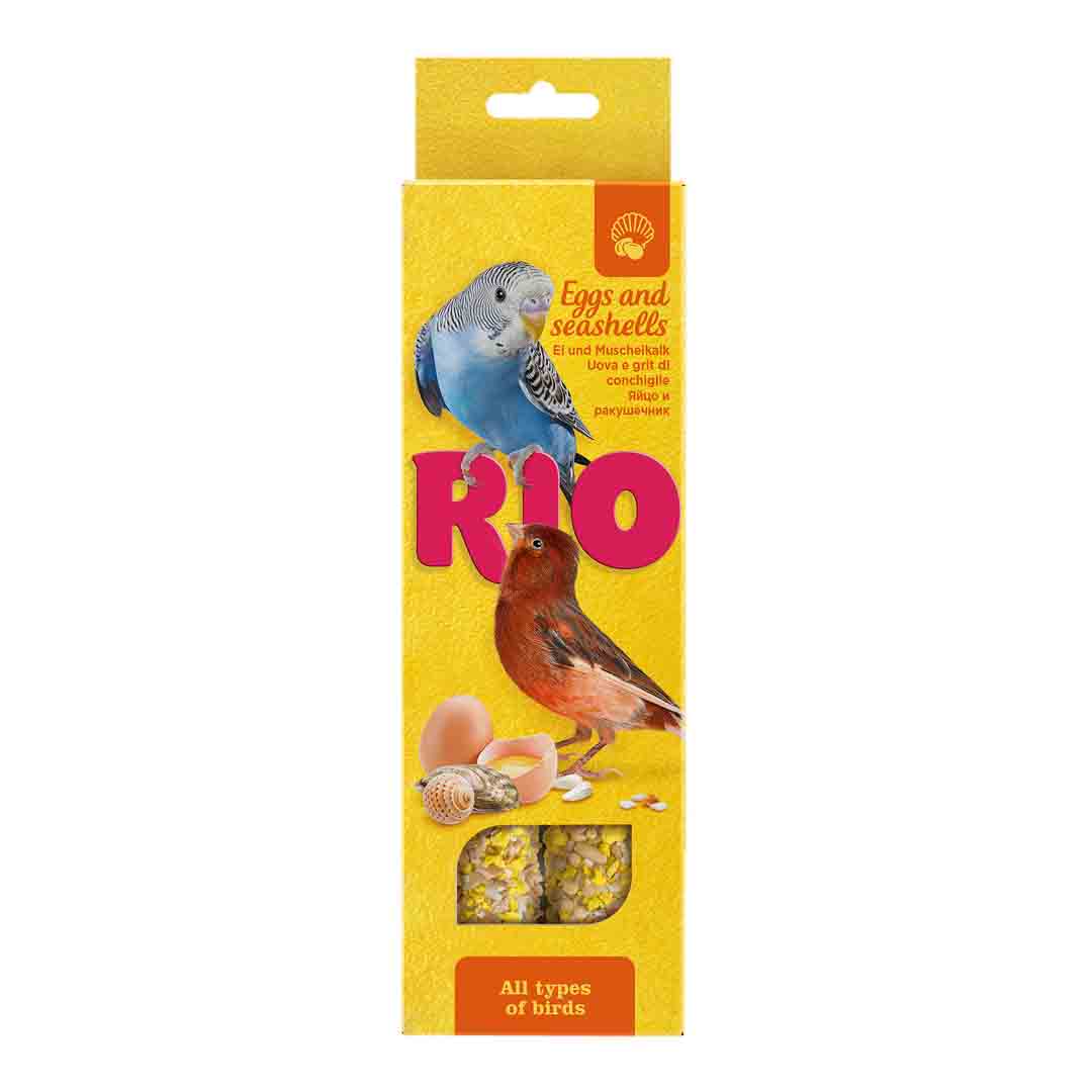 RIO Sticks for All Birds with Eggs and Seashells, 2x40g