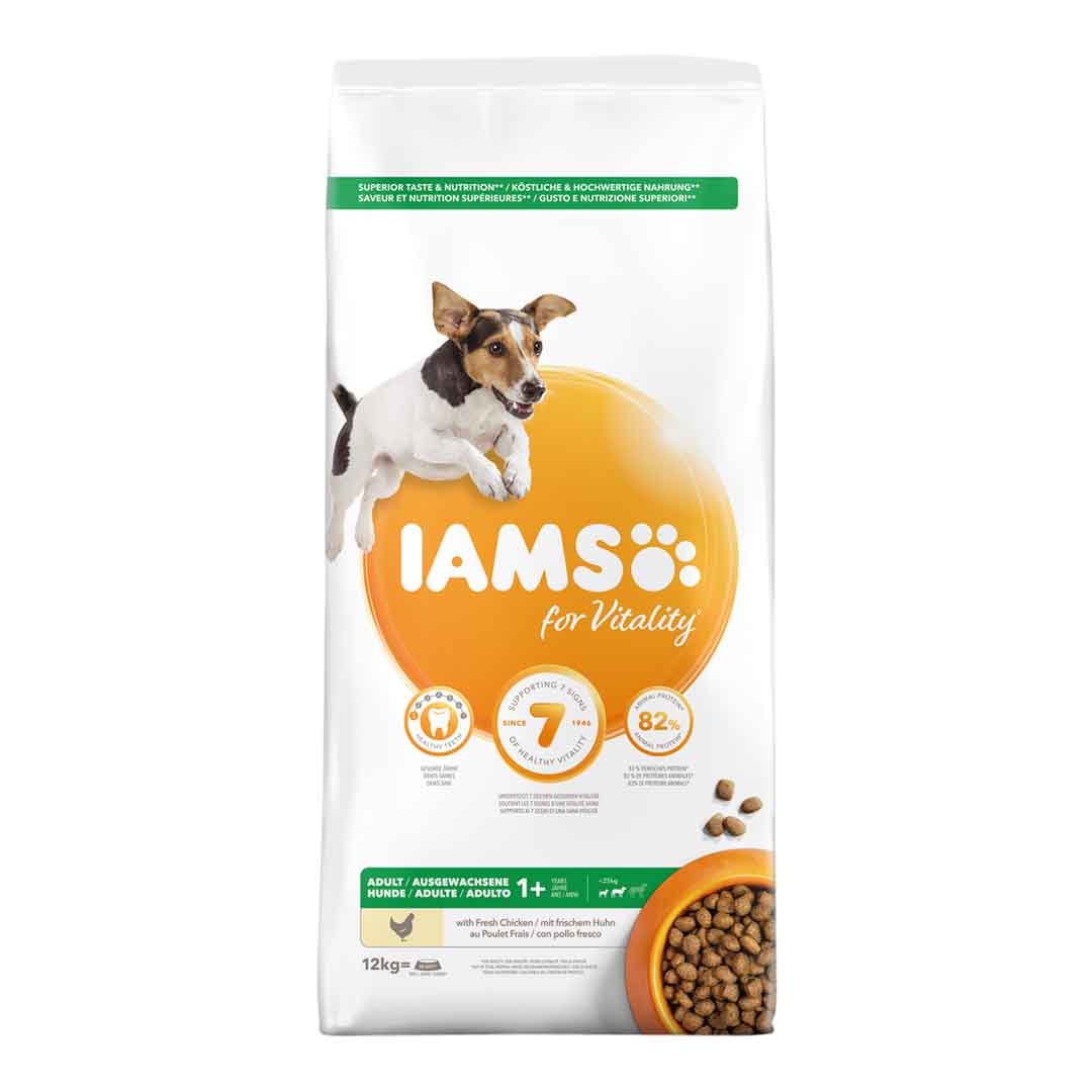 Iams Vitality Adult Small and Medium Dog Food 12kg